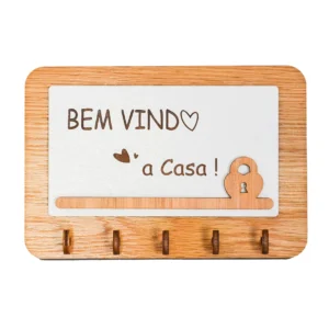 Chaveiro Mdeira Cadeado