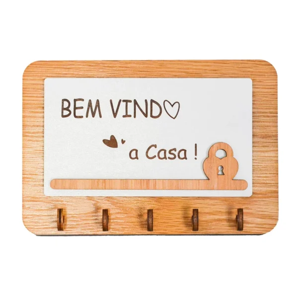 Chaveiro Mdeira Cadeado