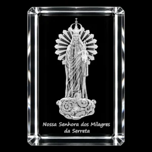 CR018_3 Paralelepípedo Cristal CR17 - Sra.Milagres - Terceira