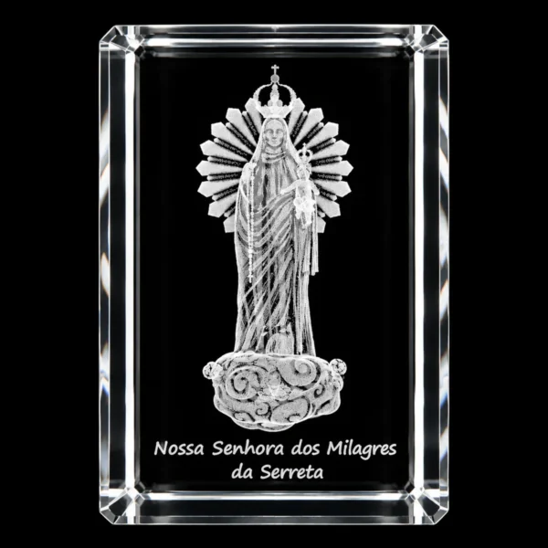 CR018_3 Paralelepípedo Cristal CR17 - Sra.Milagres - Terceira