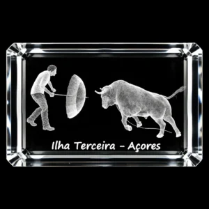 CR052 Paralelepípedo Cristal CR17 - Tourada à Corda - Terceira