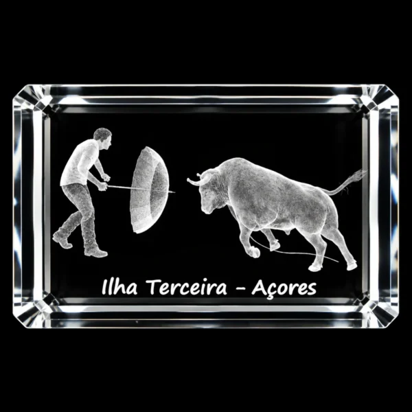 CR052 Paralelepípedo Cristal CR17 - Tourada à Corda - Terceira