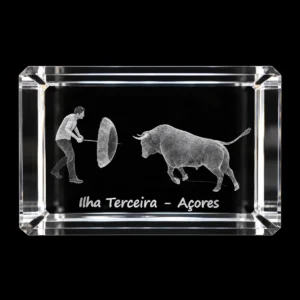 CR053_2 Paralelepípedo Cristal CR40 - Tourada à Corda - Terceira