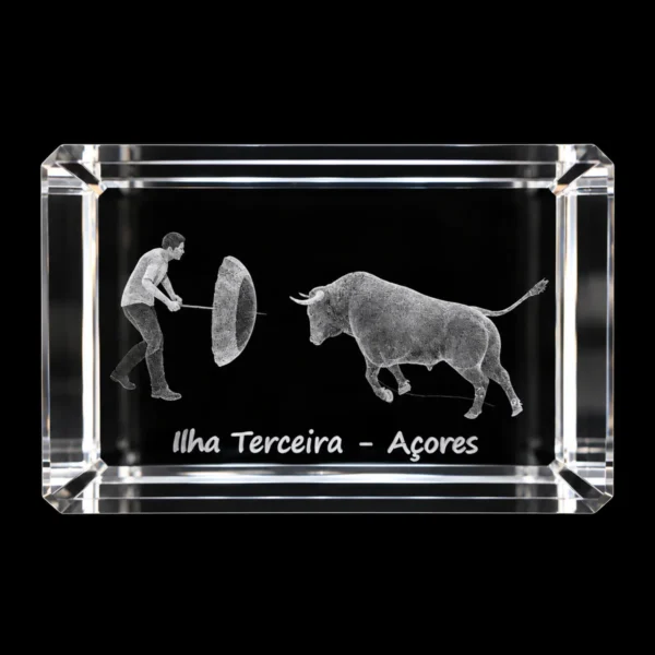CR053_2 Paralelepípedo Cristal CR40 - Tourada à Corda - Terceira