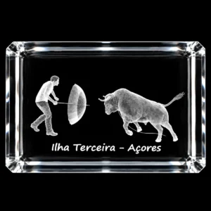 CR054_2 Paralelepípedo Cristal CR6 - Tourada à Corda - Terceira