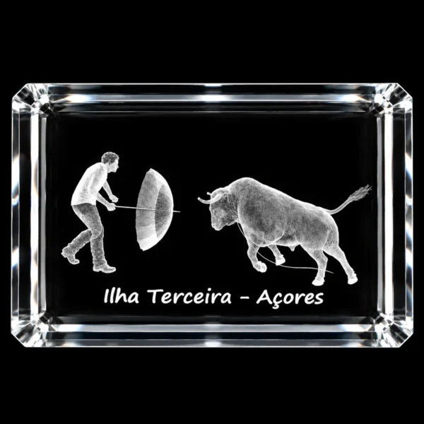 CR054_2 Paralelepípedo Cristal CR6 - Tourada à Corda - Terceira