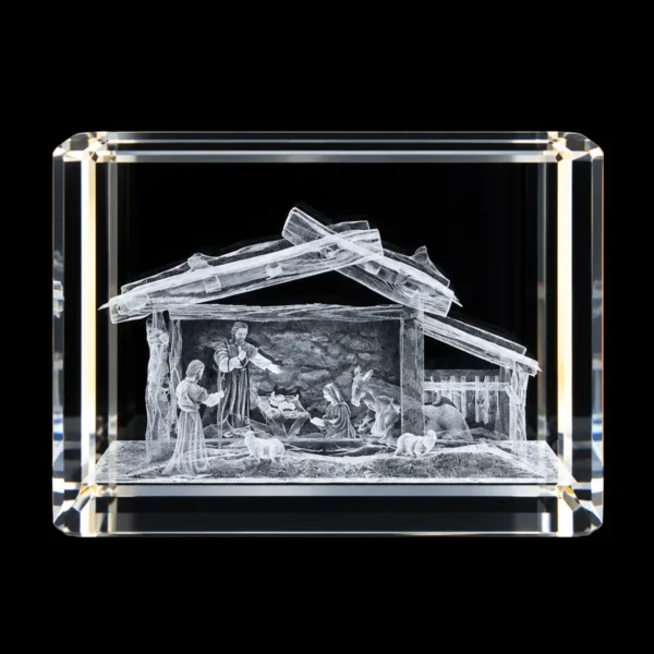 Paralelepípedo Cristal 706040 Presépio 3D