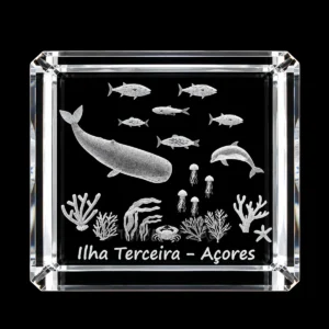 CR415 Paralelepípedo Cristal 706040 - Fundo Mar - Terceira