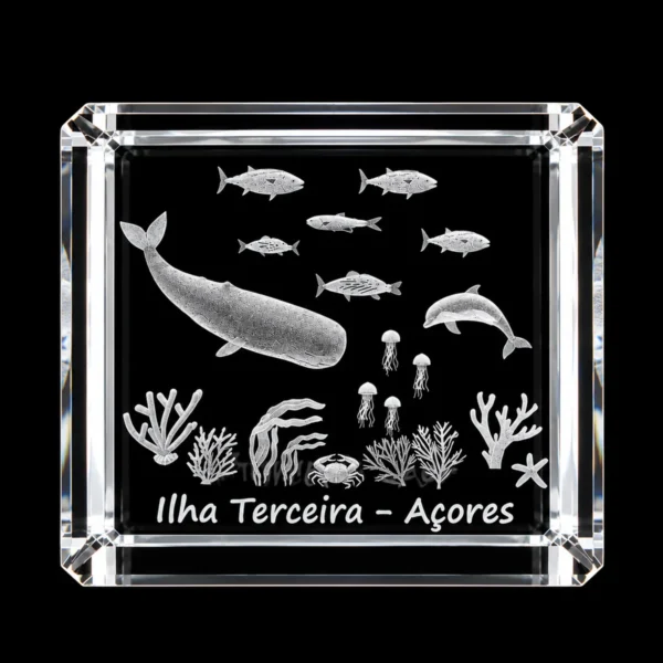 CR415 Paralelepípedo Cristal 706040 - Fundo Mar - Terceira