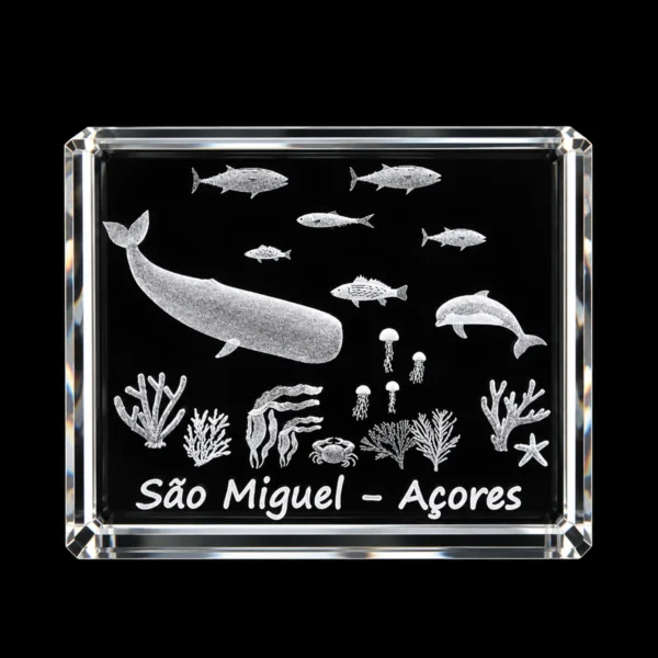 CR489 Paralelepípedo Cristal 504025 - Fundo Mar - S. Miguel