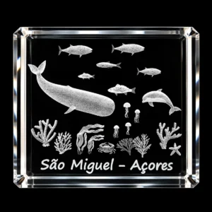 Paralelepípedo Cristal 706040 - Fundo Mar - S. Miguel