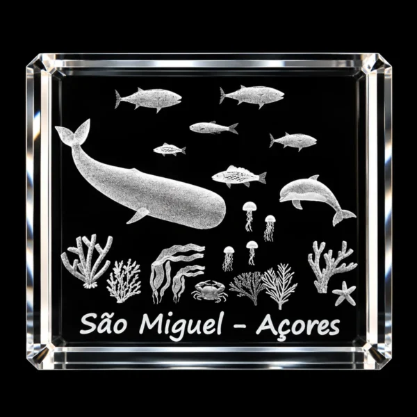 CR491 Paralelepípedo Cristal 706040 - Fundo Mar - S. Miguel