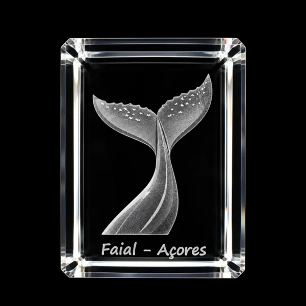 Paralelepípedo Cristal 554530- Cauda Baleia - Faial
