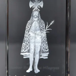 Paralelepípedo Cristal 857550 -  Bom Jesus Milagroso