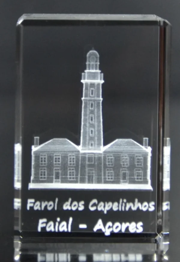 Paralelepípedo Cristal CR17 - Farol Capelinhos