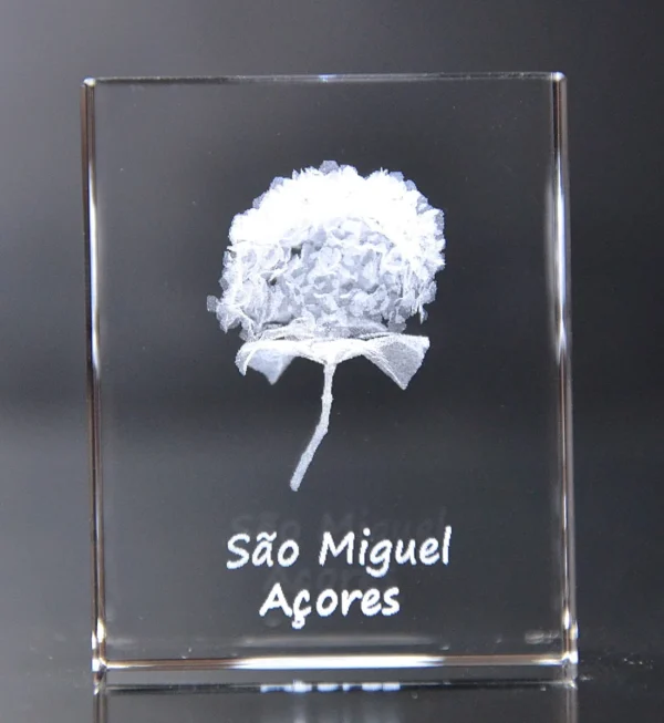 Paralelepípedo Cristal 504025 Hortênsia - S. Miguel