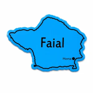 Iman Vitri Mapa Ilha Faial  - Ilha Azul