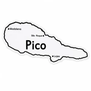 Iman Vitri Mapa Ilha Pico - Ilha Cinzenta