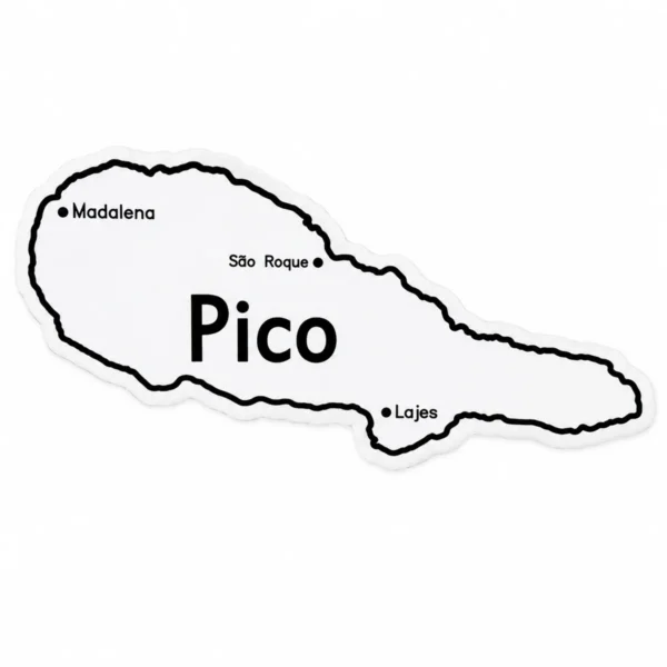 IM1114 Iman Vitri Mapa Ilha Pico - Ilha Cinzenta