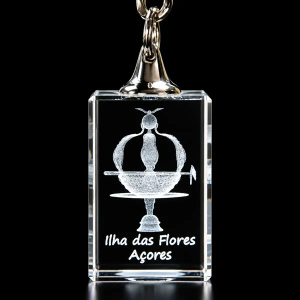 PCR004 Porta-Chaves Cristal Sem Luz LED 267 - CoroaFlores