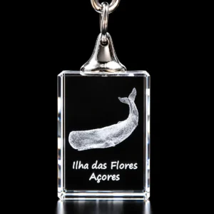 Porta-Chaves Cristal Rect s/LED Cachalote-Flores