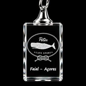 Porta-Chaves Cristal Rect s/LED Café Peter