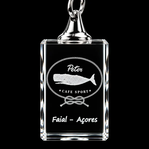 PCR053 Porta-Chaves Cristal Rect s/LED Café Peter