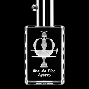 Porta-Chaves Cristal Rect c/LED Coroa  Pico