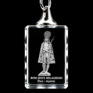 Porta-Chaves Cristal Rect s/LED Bom Jesus Pico