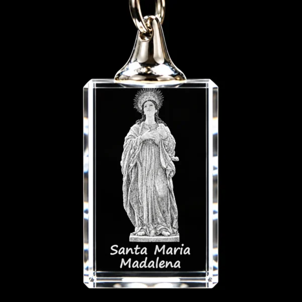 PCR102 Porta-Chaves Cristal s/Luz LED - Santa Maria Madalena