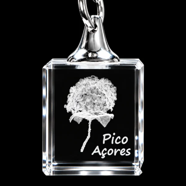 Porta-Chaves Cristal Quad Hortênsia - Pico