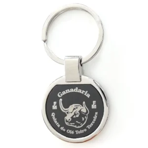 Porta-Chaves Metal Redondo Ganadaria Olé Toiro